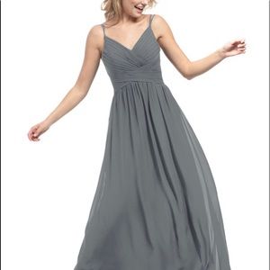 Azazie Slate Gray bridesmaid dress